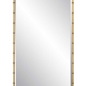 Metal Bamboo Leaner Mirror
